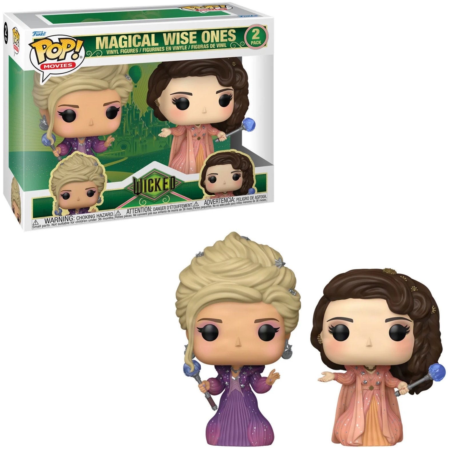 Figurines de collection Funko Pop Wicked pack de 2 Wise Ones Idina Menzel édition premium