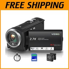 LED Fill Light Vlogging Camera 32GB SD Card