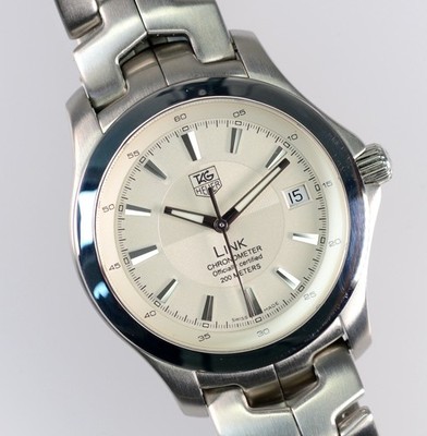 Tag Heuer Uhr Link WJF 5111 Automatic Edelstahl Chronometer 39mm Herren rar
