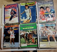 Lot of 40 Sports Illustrated 1978-84 Gretzky Marino Tennis Horse Racing Olympics