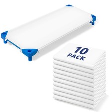 Comfyanno Cot Sheets for Daycare Toddler Size - 23''x40'' 10 Pack , White