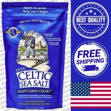 Selina Naturally Celtic Sea Salt Light Grey Coarse 1 lb Pkg