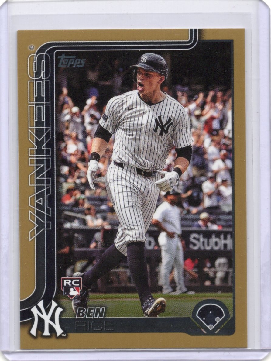 2025 Topps Series 1 - Ben Rice - #337 - Gold - #0127/2025 (RC)