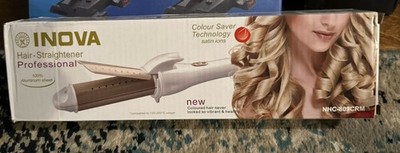 Inova 2 In 1 Hair Straightener & Curler Professional Aluminum Sheet NHC-809CRM
