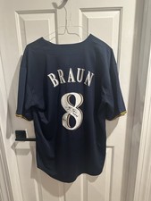 RYAN BRAUN SIGNED AUTOGRAPHED CUSTOM BREWERS JERSEY - 2011 NL MVP INSC BGS Witne
