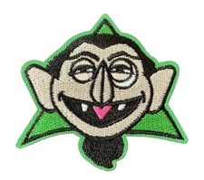 COUNT von COUNT - SESAME STREET - Embroidered Iron-On/Sew Patch