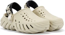 Crocs Unisex-Adult Echo Clog Bone/Black US  Men 9 Women 11 EU 42-43