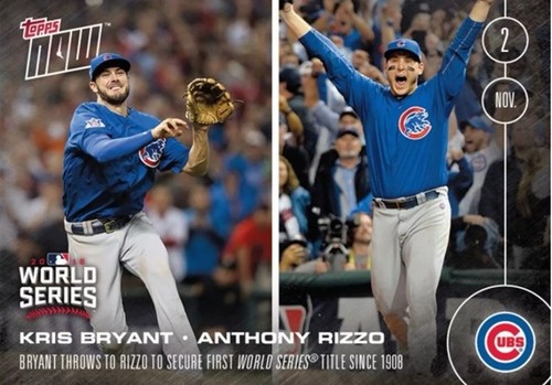 2016 Topps Now 663 Kris Bryant / Anthony Rizzo