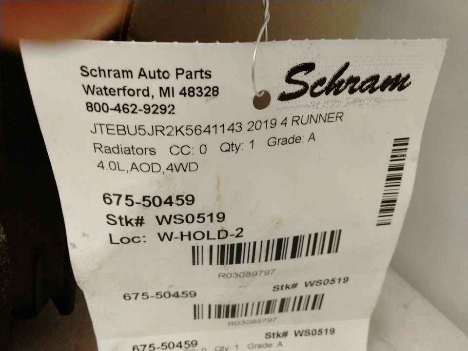 Radiator 1GRFE Engine 6 Cylinder Fits 10-23 4 RUNNER 3089797 - Image 2 of 4