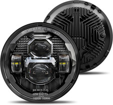 Pair New Upgraded 1000 Brighter Anti-Glare 7 Inch Led Headlights round Compatib