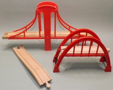 BRIO Wooden Train Track Suspension Bridge, Brio  Thomas Compatible