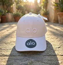 Yoga Adjustable Baseball Cap Alo Hat White, NWT