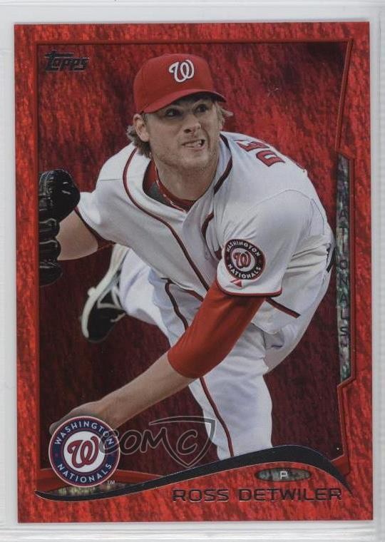 2014 Topps Red Hot Foil Ross Detwiler #245 2s8