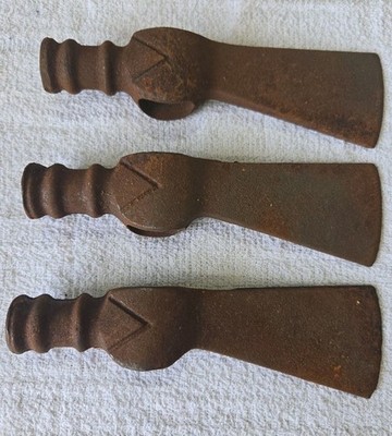 3 x Vintage Native American Style Pipe Tomahawk, Axe Head