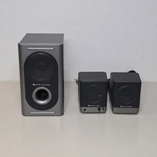 Altec Lansing 221 3-Piece Set Wired Computer Desktop Speaker System - Tested