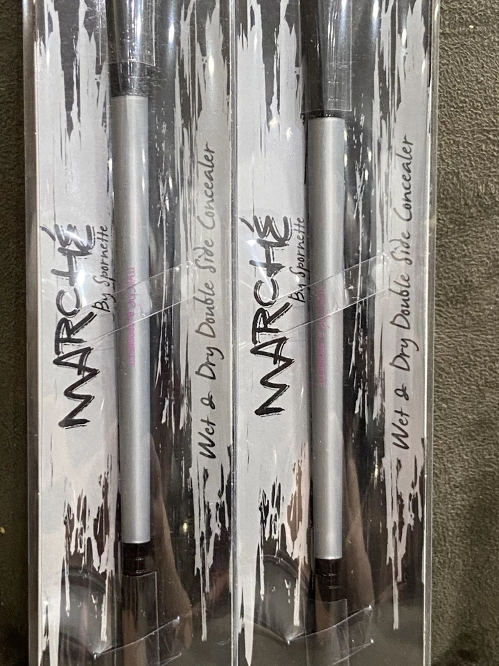 MARCHE BY SPORNETTE CEPILLO CORRECTOR DOBLE CARA HÚMEDO Y SECO MAQUILLAJE MCB-7 - 2 PAQUETES Foto 3 de 4