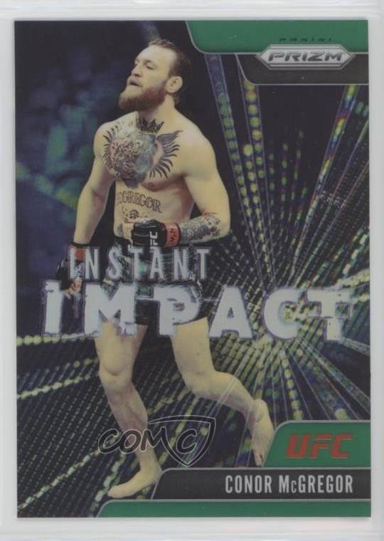 2021 Panini Prizm UFC Instant Impact Green Prizm Conor McGregor #9 ku9