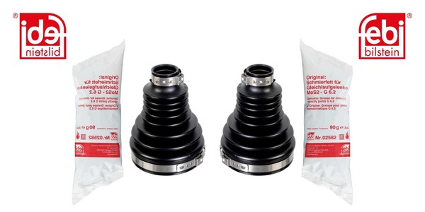 2X Febi Bilstein Faltenbalgsatz Antriebswelle Vorne FüR Opel Corsa E Adam-image