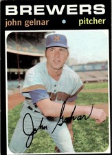 1971 Topps John Gelnar Milwaukee Brewers #604 *