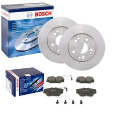BOSCH BREMSSCHEIBEN 284mm + BEL&Auml;GE VORNE passend f&uuml;r MERCEDES W124 S124 190 W201