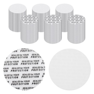 300Pcs 34mm / 1.34'' Foam Lid Liner Adhesive Round PS Pressure Sensitive Seals