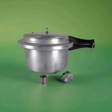 Vintage MIRRO-MATIC 394M 4 QT Pressure Cooker Canner With Jiggler USA NO RACK