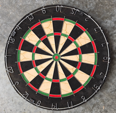 Tournament Bristle Dart Board Vtg NOS for Steel Tip Rotatable