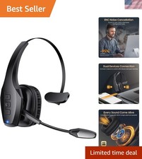 Professional Wireless Headset with Active Noise Cancellation Long Battery Life