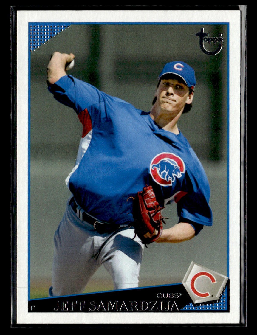 2009 Topps #175 Jeff Samardzija Retro Gray Back Card Chicago Cubs