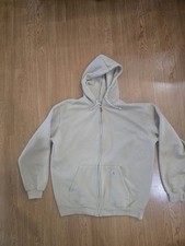 Carhartt Mens Pockets Outdoor Full Zip Sweatshirt Hoodie Tan Beige Size XL