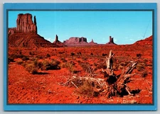Monument Valley AZ UT Postcard – Red Desert View, Buttes & Mesas, 