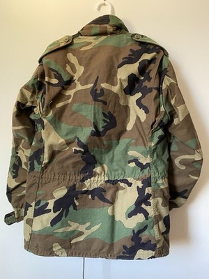 US Army M65 1989 89 80s Vintage USA Made Camo Camouflage Field