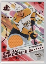 2025-26 Upper Deck SP Game Used New Grooves Red Jersey Matthew Wood #NG-3 11jd