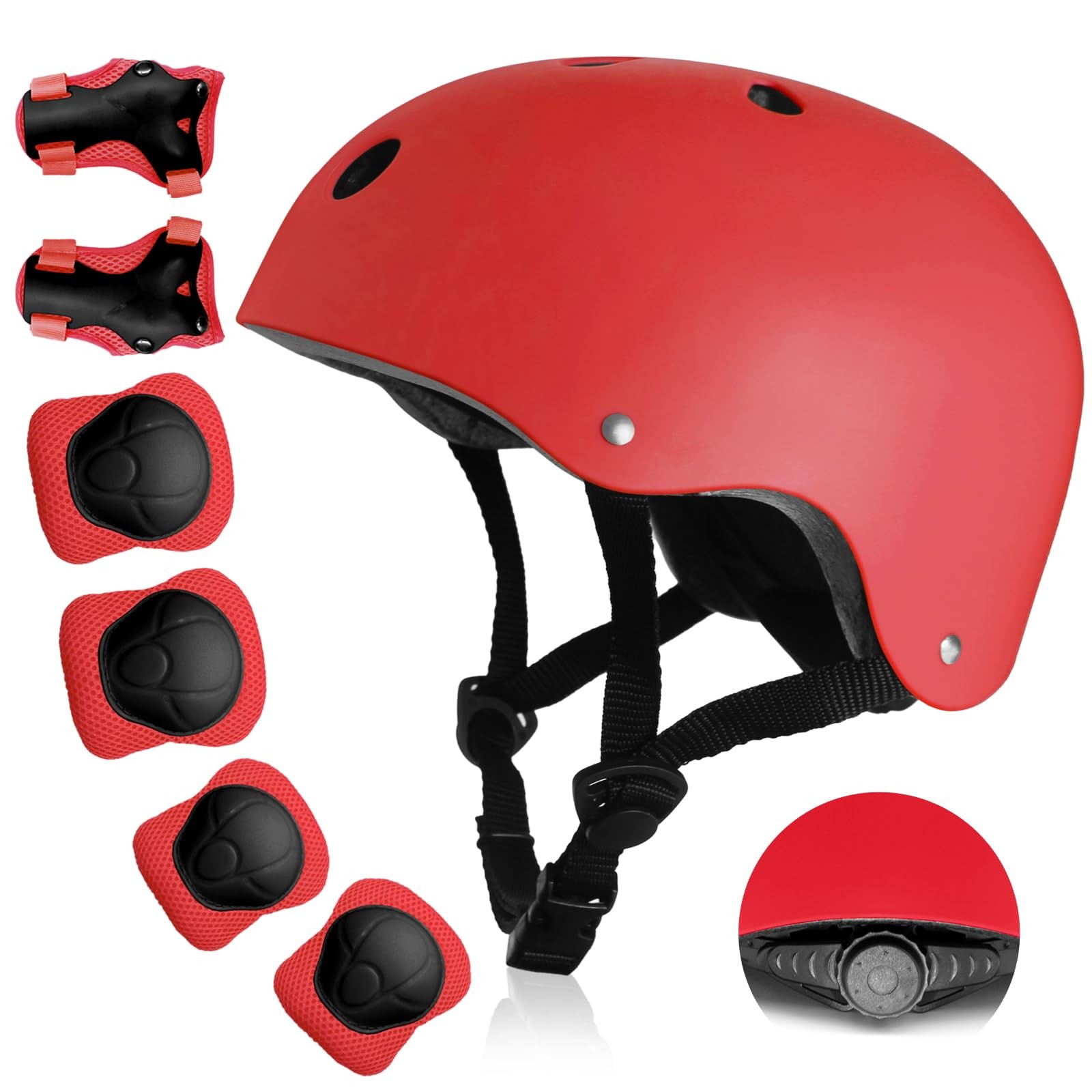 Bike Helmet, Helmet for Ages 3-5-8, Skateboard Helmet with K
