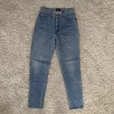 Vintage 90s GAP Classic Contour Light Denim Women's 9/10 28x31 Tapered Mom Jeans