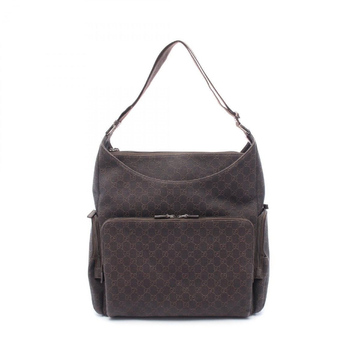 GUCCI GG Canvas Shoulder Bag with Iconic Pattern 398551