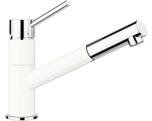 Blanco KüChenarmatur Mit Handbrause KANO-S Chrom Silgranitweiß 527650-image