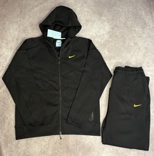 Nike Sportswear Tech Fleece Full-Zip Hoodie  Joggers Set Men  s Size Large Black