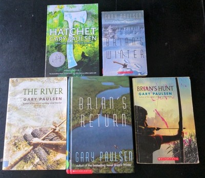 Hatchet Complete Brian s Saga Gary Paulsen Series SET Lot Books 1-5