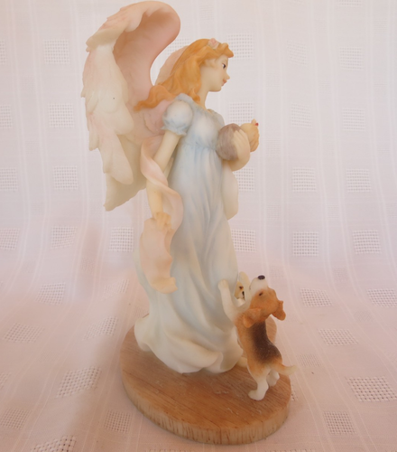 Gorgeous Seraphim Angel JOANNA #78749 CAREFREE SPIRIT with Dogs 2006 Roman Inc - Picture 5 of 11