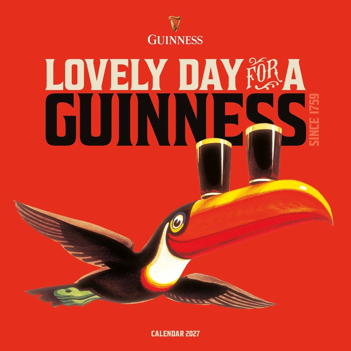 Lovely Day for a Guinness Calendar 2027, Wall Calendars, Month To View, Gift - Image 4