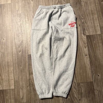 White Fox Vol 3 Sweatpants Size Large Red Lettering Jogger Sweatpants