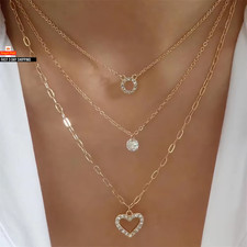 Vintage Punk vergoldet dicke Kette Kopf Portrait Münze Anhänger Halskette für Frauen