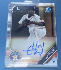 Cristian Javier 2019 Bowman Chrome 1st Prospect Auto #CPA-CJ Houston Astros 