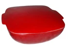 VINTAGE PYREX RED LIDDED SQUARE CASSEROLE DISH 2.5 QUART 5258-025 A-1 MADE USA