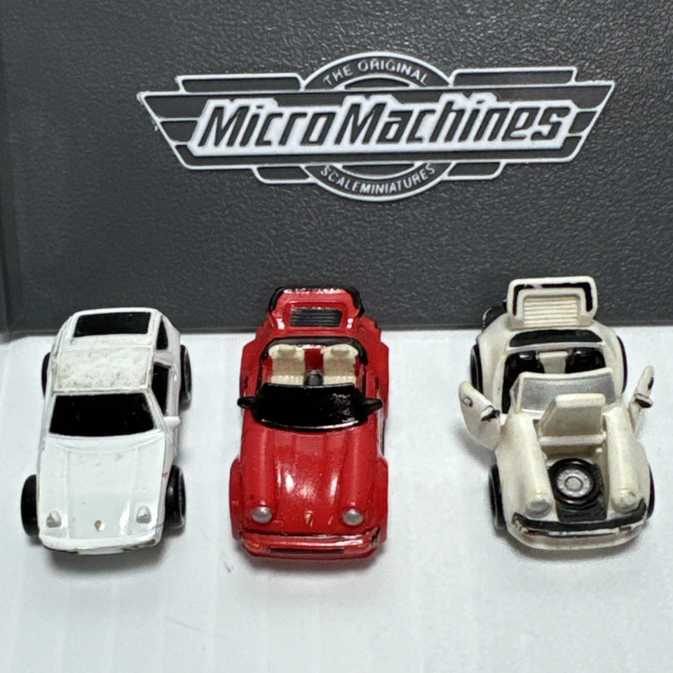 Micro Machines Lot of 3 Porche 928 Red- Porche 911- 911 Deluxe White Galoob - Image 4 of 4