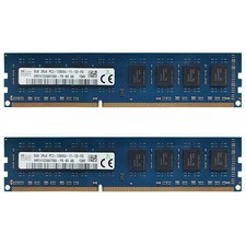 Hynix DDR3 16GB 2x8GB 2RX8 RAM Memory PC3-12800U 1600MHz Desktop 240pin Non-ECC