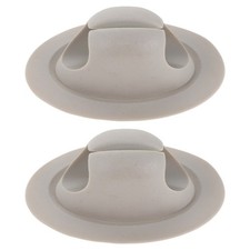 2Pcs Durable PVC Kayak Paddle Holder Clips for Kayaking Adjustable Grey