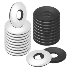 30-Pack Bonded Sealing Rubber Washers, 3/8" x 1" OD Neoprene Washer Gasket