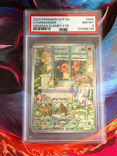 2023 POKEMON SVP EN-SV BLACK STAR PROMO #044 CHARMANDER PSA 8